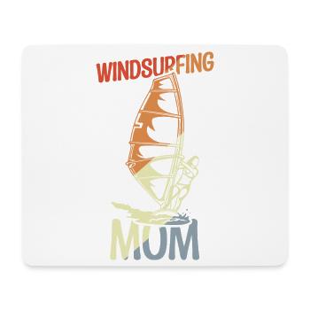 Maman Windsurfer - Tapis de souris (format paysage) - blanc - Devant