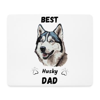 Best Husky Dad - Mousepad (Querformat) - Weiß - Vorne