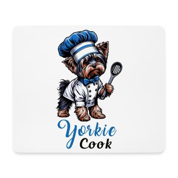 Yorkshire terrier cook - Mouse Pad (horizontal) - white - Front