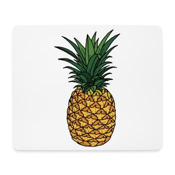 Ananas - Mousepad (Querformat) - Weiß - Vorne