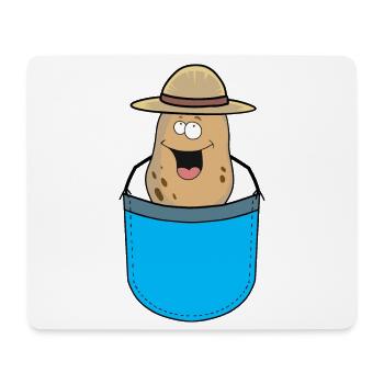 Taschen Kartoffel Kartoffel Gemüse Bauern Landwirt - Mousepad (Querformat) - Weiß - Vorne