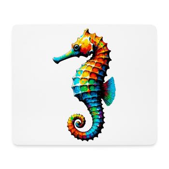 Hippocampe - Tapis de souris (format paysage) - blanc - Devant