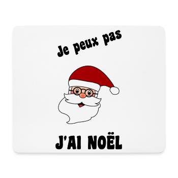 WEIHNACHTSMANN. WEIHNACHTEN. FROHE WEIHNACHTEN. ICH KANN NICHT - Mousepad (Querformat) - Weiß - Vorne