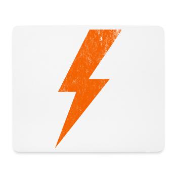Leuchtender Blitz Design - Mousepad (Querformat) - Weiß - Vorne