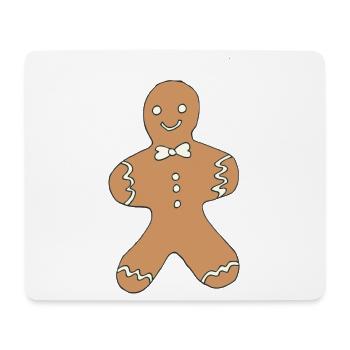 Pain d’épice bonhomme Noël Design - Tapis de souris (format paysage) - blanc - Devant