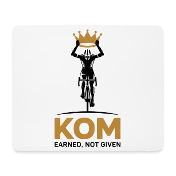 Crown Cycling KOM Motivational Gift - Mouse Pad (horizontal) - white - Front