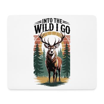 Wandern - Ich gehe in die Wildnis - Mousepad (Querformat) - Weiß - Vorne