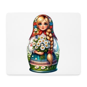  Matroschka auf russisch Matryoshka Doll Russian - Mousepad (Querformat) - Weiß - Vorne