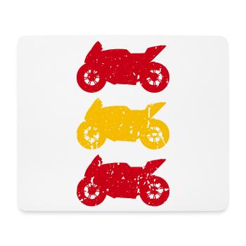 Moto Espagne Flag Motorsport Biker - Tapis de souris (format paysage) - blanc - Devant