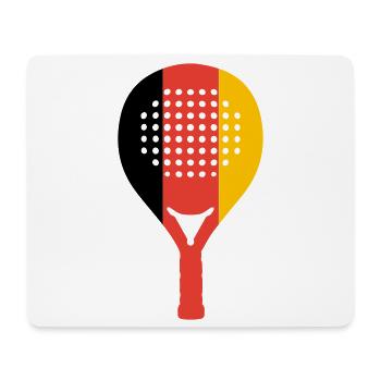 Padel-Deutschland - Mousepad (Querformat) - Weiß - Vorne