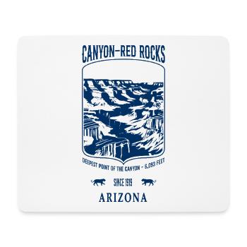 Canyon Arizona Blau - Mousepad (Querformat) - Weiß - Vorne