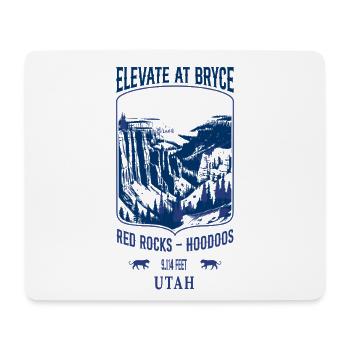 Elevate bei Bryce - Navy - Mousepad (Querformat) - Weiß - Vorne