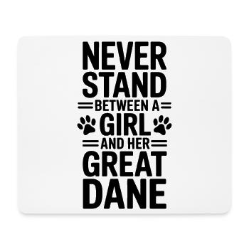 Dogue Allemand disant drôle Cadeau Dogue Allemand - Tapis de souris (format paysage) - blanc - Devant