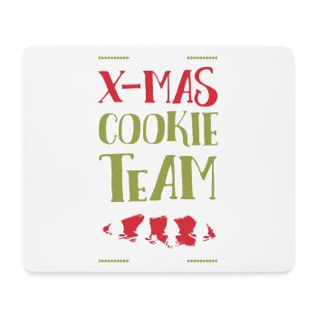 X-Mas Kekse Team - Mousepad (Querformat) - Weiß - Vorne