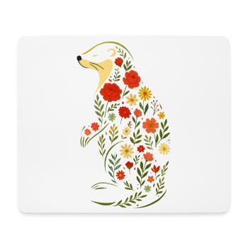 Otter - Mousepad (Querformat) - Weiß - Vorne