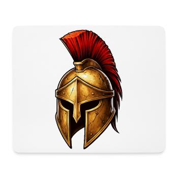 Spartan Knight's Helm - Mouse Pad (horizontal) - white - Front