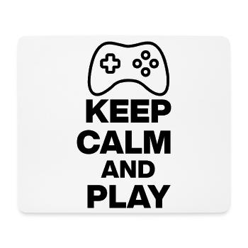 KEEP CALM AND PLAY! NERDLIFE GAMING ONLINE - Mouse Pad (horizontal) - white - Front