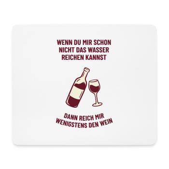 Funny Wine T-Shirt (Hand Me the Wine!) - Mouse Pad (horizontal) - white - Front