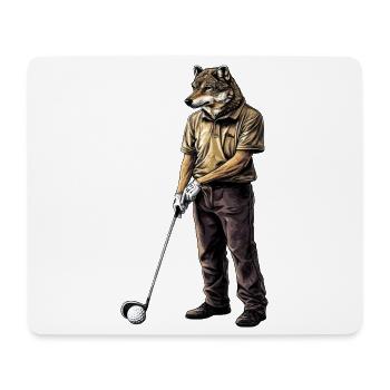 Wölfe Golf - Mousepad (Querformat) - Weiß - Vorne