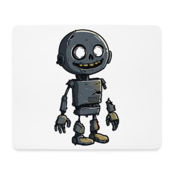 Kleiner Zombie Schrott Roboter  - Mousepad (Querformat) - Weiß - Vorne