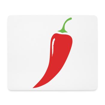 Rote Chili Schote Gemüse - Mousepad (Querformat) - Weiß - Vorne
