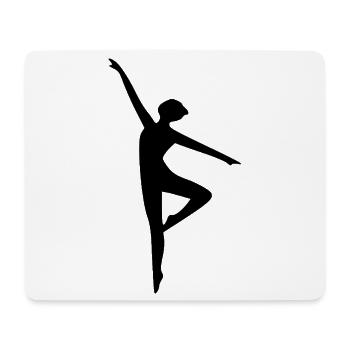 Silhouettes sportives Silhouette d’ombre - Tapis de souris (format paysage) - blanc - Devant