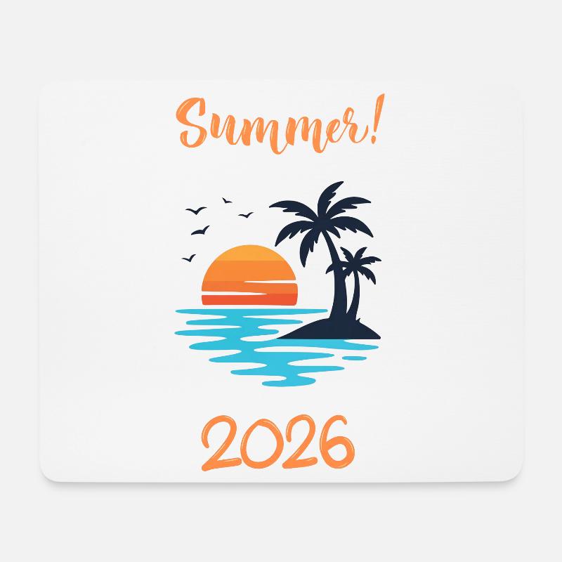 Summer 2026 Sunset Beach Vacation Shirt - Mouse Pad (horizontal) - white