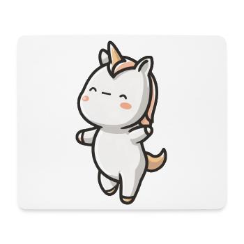 bébé licorne qui danse - Tapis de souris (format paysage) - blanc - Devant