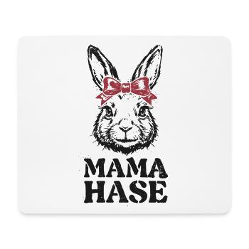Mama Hase für Ostern und Muttertag - Mousepad (Querformat) - Weiß - Vorne