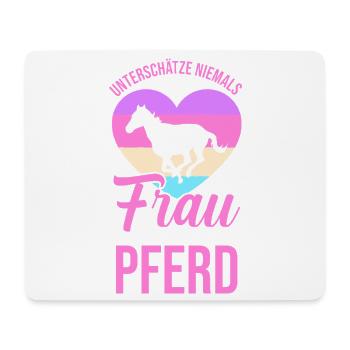 Reiten Pferdeliebhaber Reiterhof Pferde - Mousepad (Querformat) - Weiß - Vorne