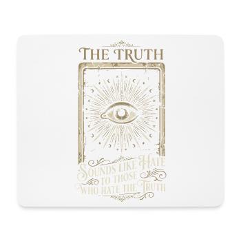  Vintage Esoteric Eye Of Providence Truth Quote - Mousepad (Querformat) - Weiß - Vorne