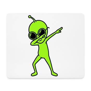 Alien Dab - Tapis de souris (format paysage) - blanc - Devant