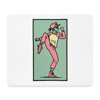 Female dancer #12 - Mouse Pad (horizontal) - white - Front