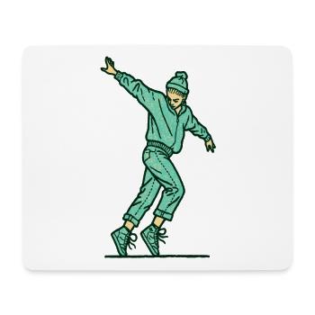 Danseuse #14 - Tapis de souris (format paysage) - blanc - Devant