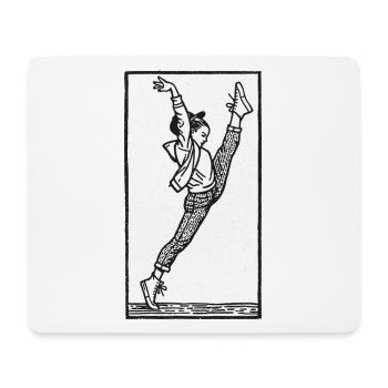Danseuse #17 - Tapis de souris (format paysage) - blanc - Devant