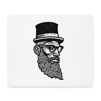Hip Hop Face #1 - Mouse Pad (horizontal) - white - Front