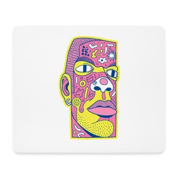 Black male portrait #1 - Mousepad (Querformat) - Weiß - Vorne