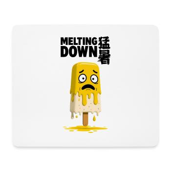 Schmelzendes Zitronen-Eis am Stiel - Mousepad (Querformat) - Weiß - Vorne