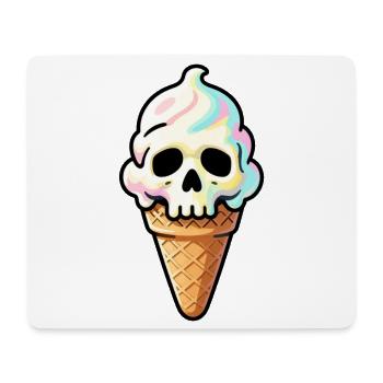 Crâne Glacé Arcenciel - Tapis de souris (format paysage) - blanc - Devant