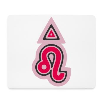 Zodiac Tribal Leo and Fire - Mouse Pad (horizontal) - white - Front