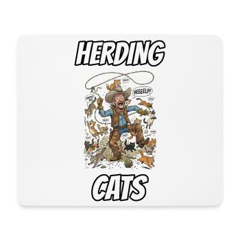Herding Cats – Lustige, wörtliche Idiom-Zeichentrickserie - Mousepad (Querformat) - Weiß - Vorne