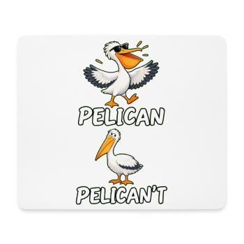 Lustige Pelikan-Vogelliebhaberin – Motivationskunst des Colleges - Mousepad (Querformat) - Weiß - Vorne