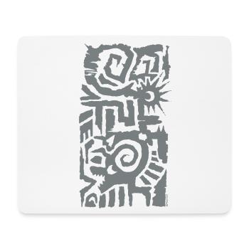 Abstrakte Sonnen-Spiral-Geometrie - Mousepad (Querformat) - Weiß - Vorne