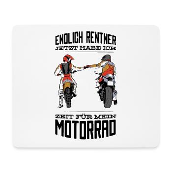 Motorrad Motorradrennen Motorrad fahren - Mousepad (Querformat) - Weiß - Vorne