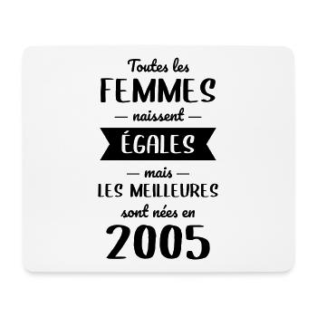 Anniversaire 20 ans - Meilleures sont nées en 2005 - Tapis de souris (format paysage) - blanc - Devant