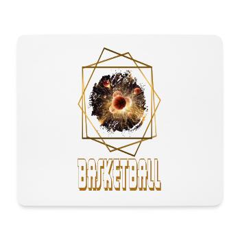 Basketteur Basketteur Dunking Sport Gold - Tapis de souris (format paysage) - blanc - Devant