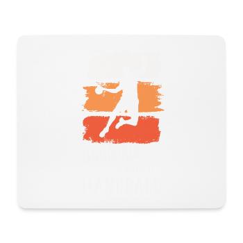 Handball Handball Player Handball Player Vintage Retro - Tapis de souris (format paysage) - blanc - Devant