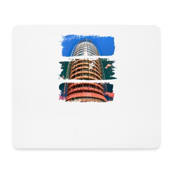 Bremerhaven Allemagne City Skyline Vintage - Tapis de souris (format paysage) - blanc - Devant