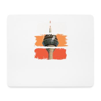 Dusseldorf Japan City Skyline Vintage Retro - Mouse Pad (horizontal) - white - Front