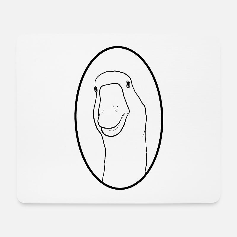 goose - Mouse Pad (horizontal) - white